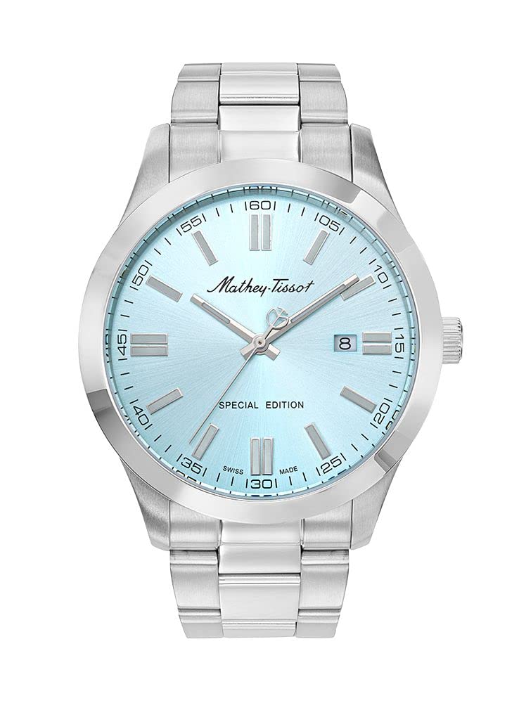 See full amazon price history chart for Mathey-Tissot Mens Stainless Steel Swiss Made Special Edition Analog Blue Dial Watch - H455Sk, Band Color-Silver Mathey-Tissot Mens Stainless Steel Swiss Made Special Edition Analog Blue Dial Watch - H455Sk, Band Color-Silver (B0BQBVN3FK) Amazon Price History, Amazon Price Tracker