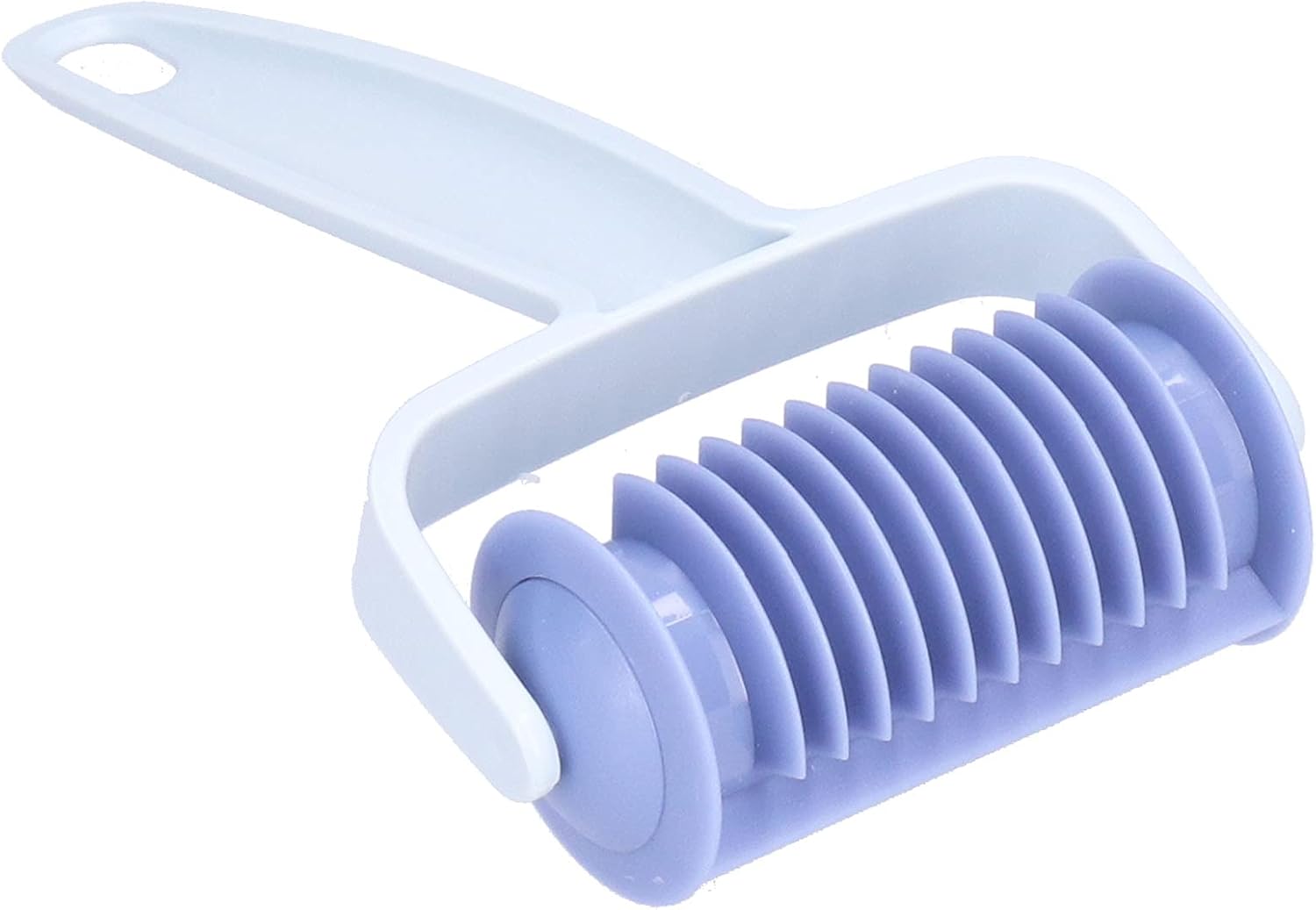 Lattice Pastry Cutter, Pizza Dough Docker Pastry Roller with Spikes Pizza Rolling Pin for Home Kitchen Baking (Blue)