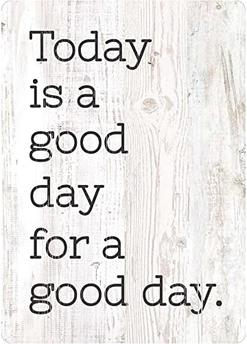 Today is A Good Day for A Good Day Whitewashed 3.5 x 2.5 Wood Refrigerator Magnet
