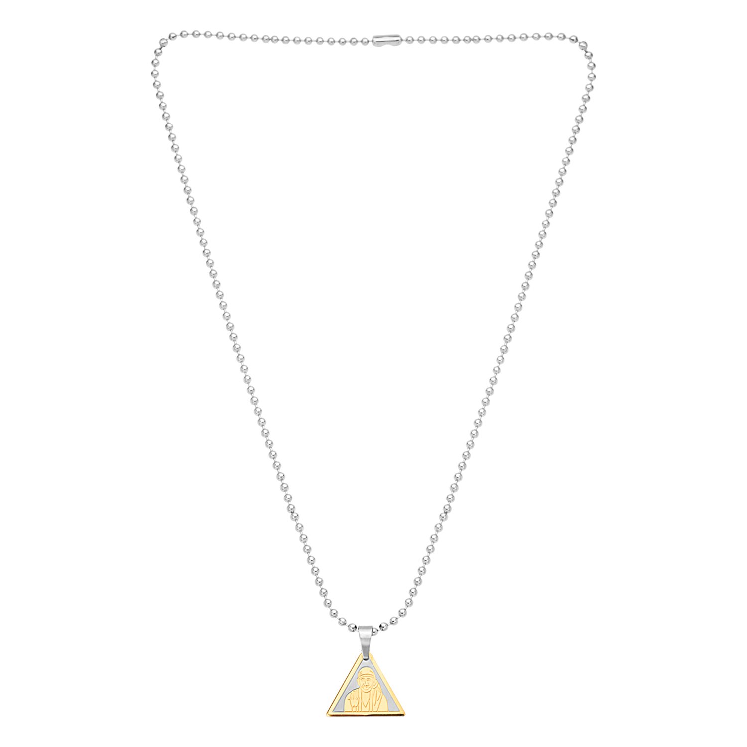 Sai Baba Dual Tone Pendant, Spiritual Gift