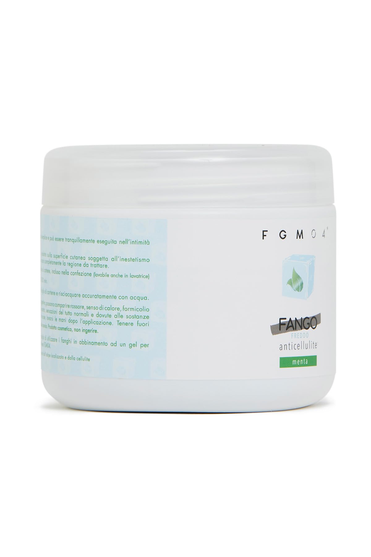 FGM04 Cosmetica Professionale - Fango freddo Menta - Azione anticellulite snellisce e rimodella - pelle luminosa e compatta - 1 Confezione da 650 gr