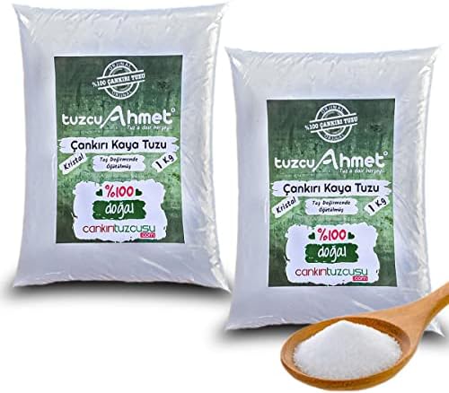 Çankırı Tuzcusu 2 Adet 1 Kg Kristal Kaya Tuzu - Görsel 1