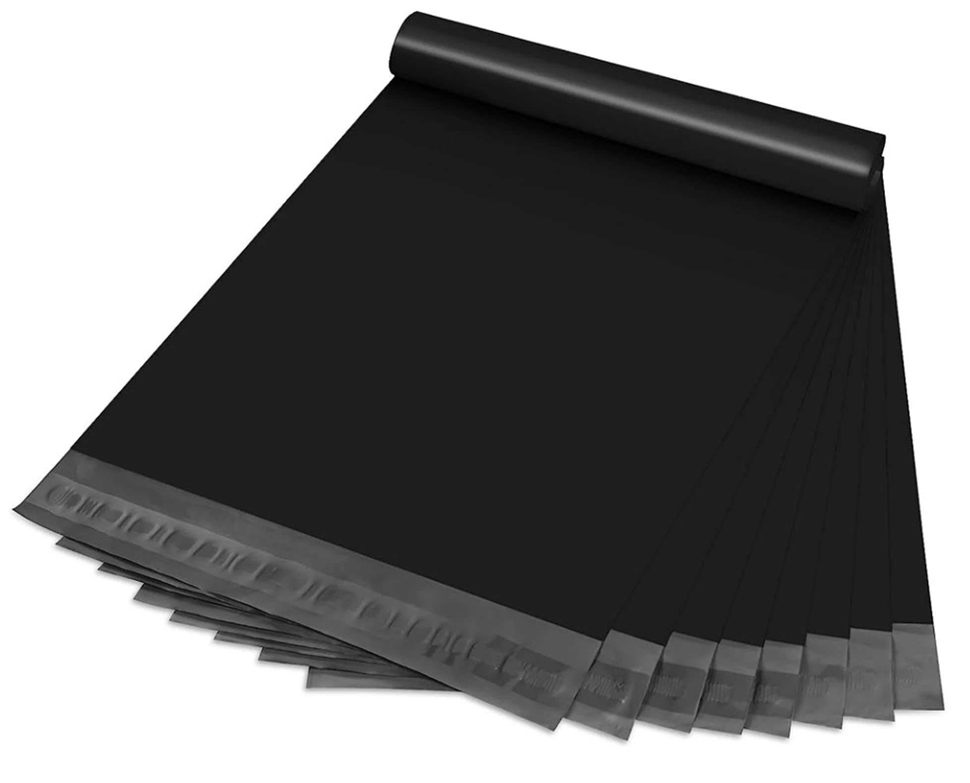 Lot de 400 enveloppes d'expédition noires - 35 x 45 cm - Sacs d'expédition en film avec bande adhésive - Sacs d'expédition opaques pour commerce en ligne, entrepôt