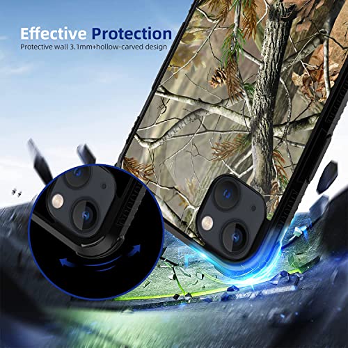 Dahaoguo Iphone 14/13 Case,Leaf Green Camo For Men Boys [Anti-Scratch][Shockproof Corners] Non-Slip+Shockproof Rugged Tpu Protective Case For Iphone 14/13 6.1Inch 2022 Leaf Green Camo #TOP3
