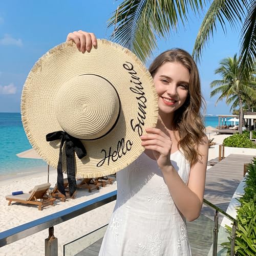 Sombrero femenino de ala ancha con protección UPF 50+ miniatura 4