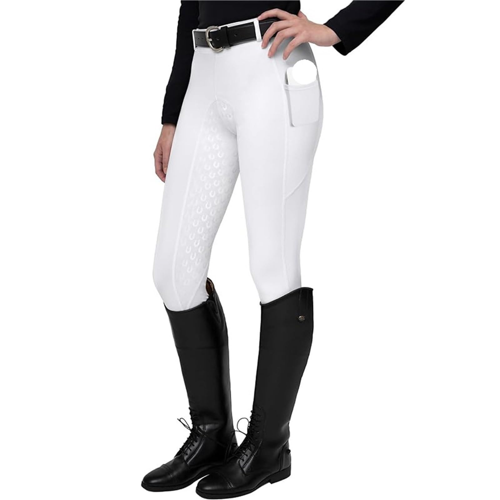 Pantalones Montar a Caballo Mujer Pantalones de equitación for Mujer, Calzones Tiro Completo, Mallas Entrenamiento Ecuestre, Ropa Deportiva for Exteriores(Type-4,XXXL)