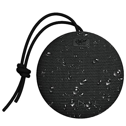 AER by Geonav Caixa de som sem fio, AERBOX 2, Bluetooth, 5W RMS, Autonomia até 12 horas*, à Prova d’água, Conexão TWS, AERCX02BK, Preto