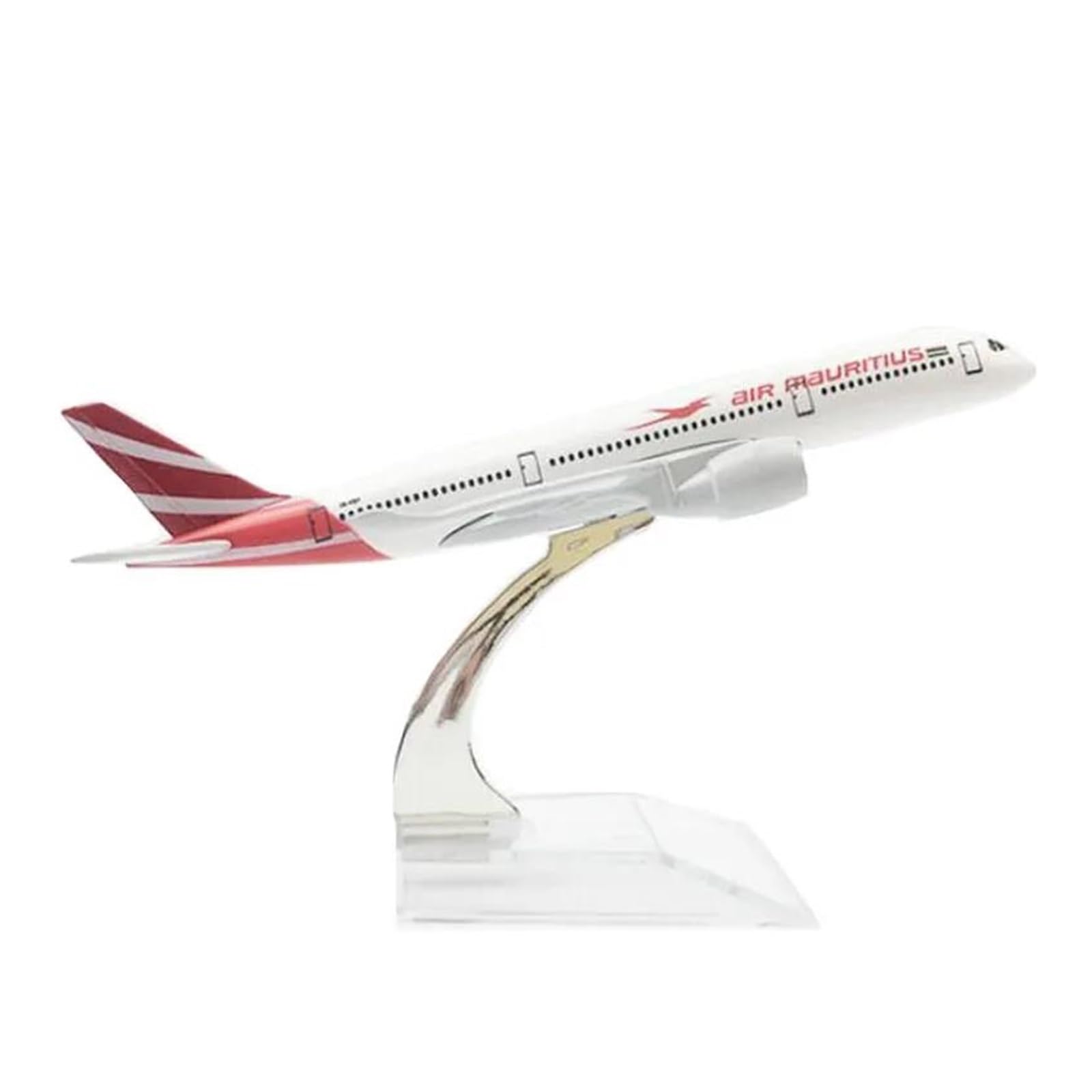 SHOUXI Vintage Classics Aircraft For A350 Airlines Model Toy Alloy Air Mauritius Airlines Aviation Plane Airliner Aircraft Stand 1:400 Scale