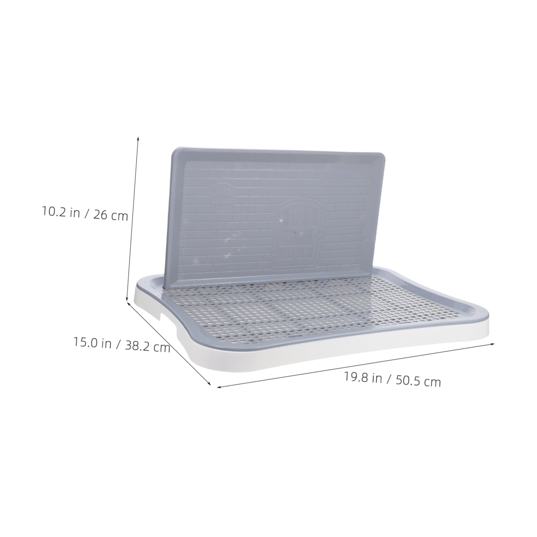 Hemoton Portable Dog Training Toilet Detachable Potty Pad Fence Outdoor Puppy Potty Training Pad