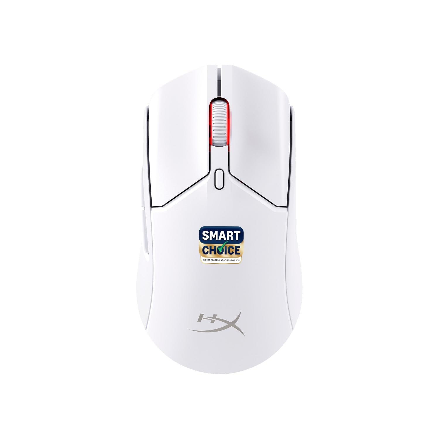 HyperX Pulsefire Haste 2 Wireless Gaming Mouse Ultra Lightweight, 61g, 100 Hour Battery Life, 2.4Ghz Wireless, Up to 26000 DPI - White (6N0A9AA)