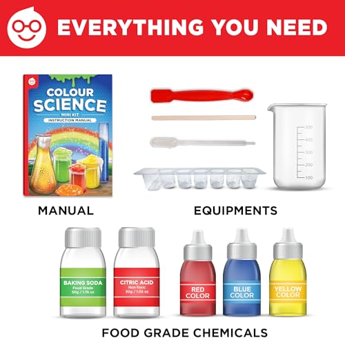 Image of Einstein Box Science Return Gift for Kids Age 6-12 Years DIY Colour Science Kit with 10 Fun Experiments
