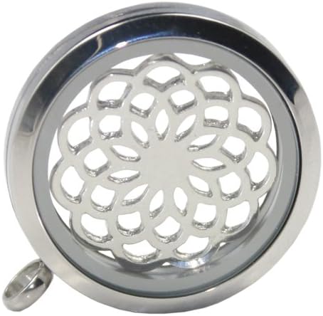 22mm alloy rose window plate disk for 30mm locket floating charms