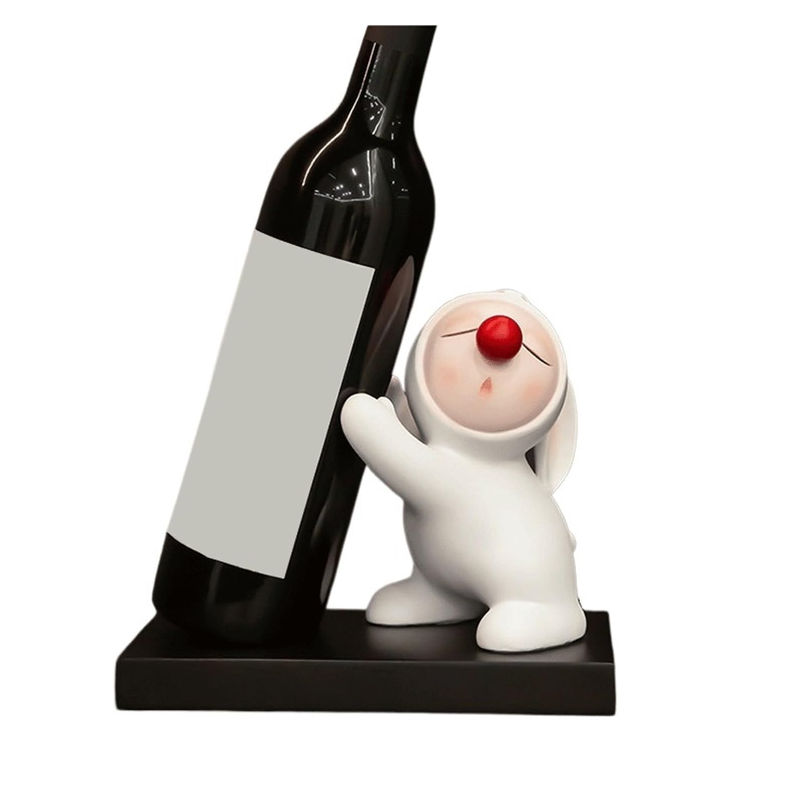 Porte-Bouteilles Casier à vin de Lapin au Nez Rouge, for Cuisine, Maison, Bar, Salle Manger, Salon Décoration