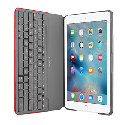Logitech iPad Air 2 キャンバス キーボード ケース (マーズ レッド オレンジ)