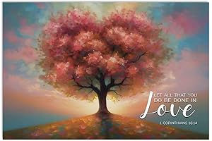 Heart-Shaped Canvas: Express Love with Meaningful Farmhouse Wall Art