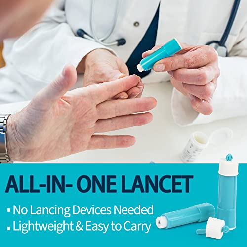 image for LotFancy Lancets for Diabetes Testing, 30 Gauge, 100 Count Safety Lanc