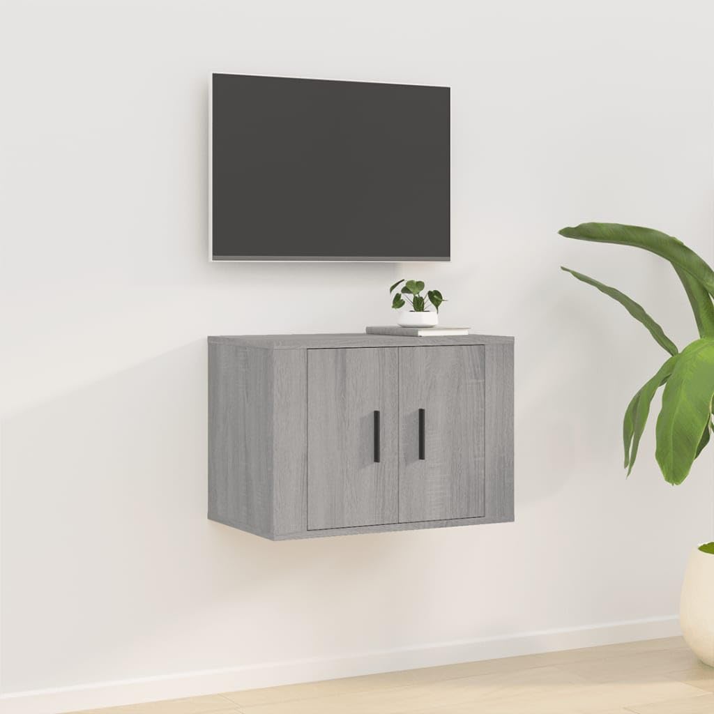 vidaXL Mueble para TV de Pared Gris Sonoma 57x34,5x40 cm, Mueble de TV, Armario de TV de Pared, Armario Auxiliar, Armario de TV, Soporte de TV