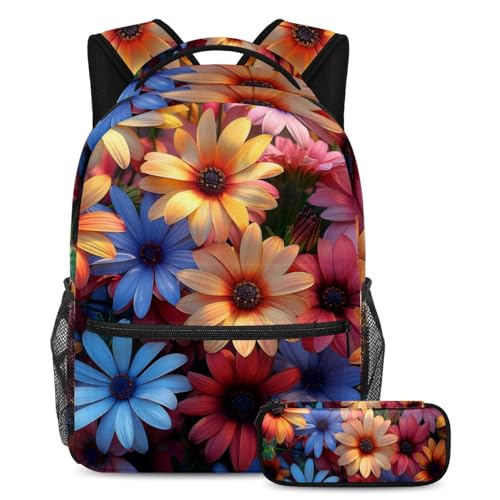 Sac à dos ados solide imprimé floral pour en finir avec les fermetures cassées