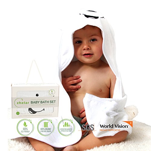 Serviettes en bambou pour enfant avec cape de bain à capuche douce