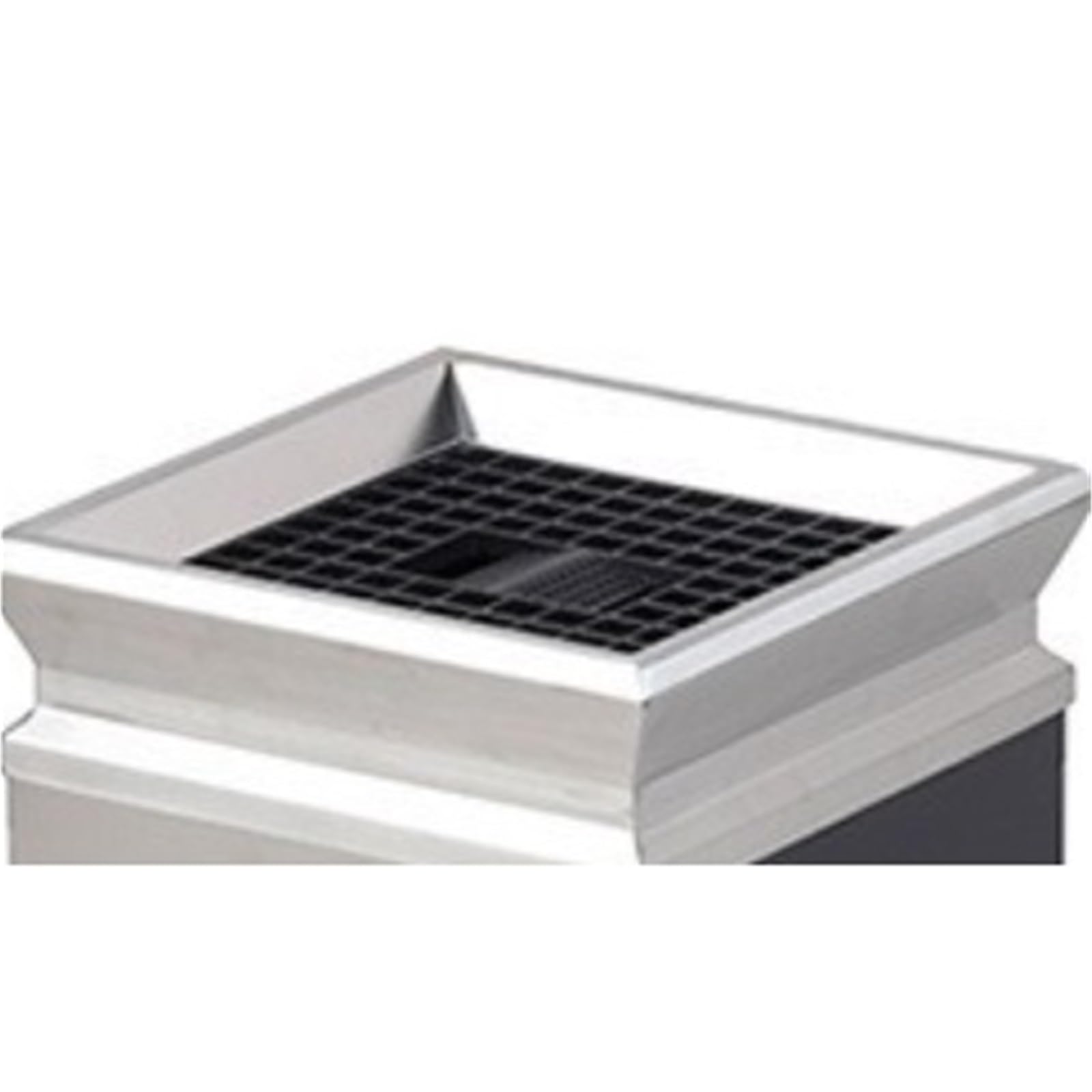 Papelera Oficina Cubos De Basura Cubo De Basura Comercial con Cenicero For Centros Comerciales Y Lugares Públicos Cubo De Basura Vertical Papelera para Comunidad(Blue,Silver)