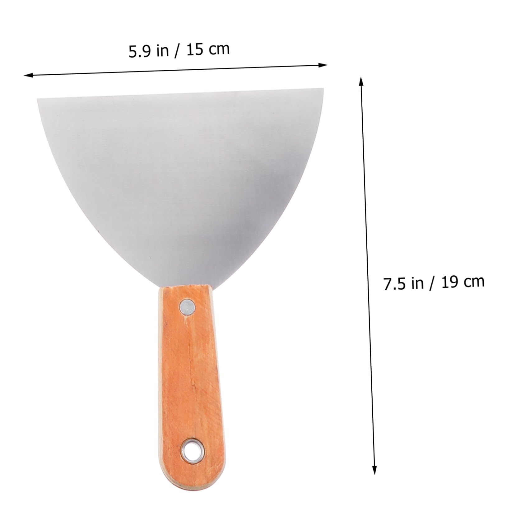YARNOW 6piezas Espátula Mango De Madera Herramienta Portátil De Llana Cuchillas Para Cortar Masilla Raspador Pulido De Acero Para Acabado De Paneles Para Raspar y Decapar Masilla Trabajos