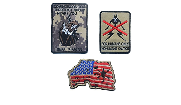 ギフ_包装】 オリジナル刺繍ワッペンベルクロ6枚 ファッション雑貨