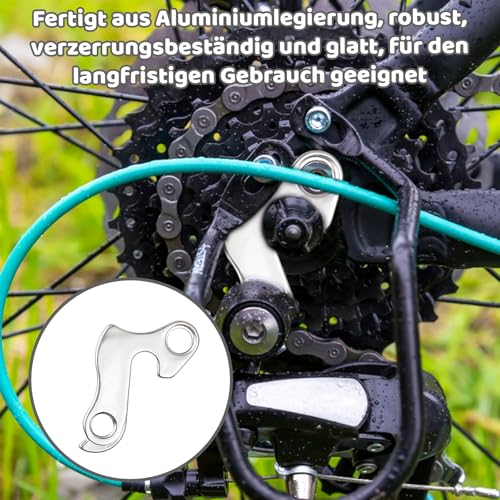Schaltauge für Shimano & Cube Fahrrad, 2 Stück Fahrrad Heckhaken mit 2 Schlüsseln, Schaltauge Hinten für Fahrräder, Derailleur Hanger, Fahrradaufhängung Schalthaken mit Schrauben, Fahrrad Ersatzteile