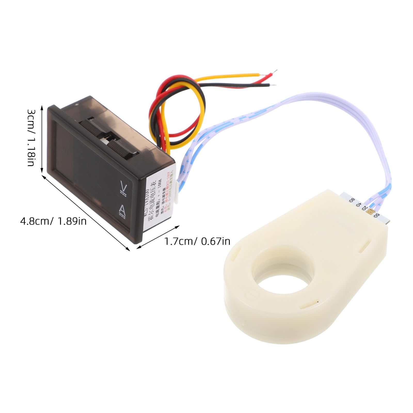 Voltímetro y Amperímetro Digital Hall 5v- 100a para Coches