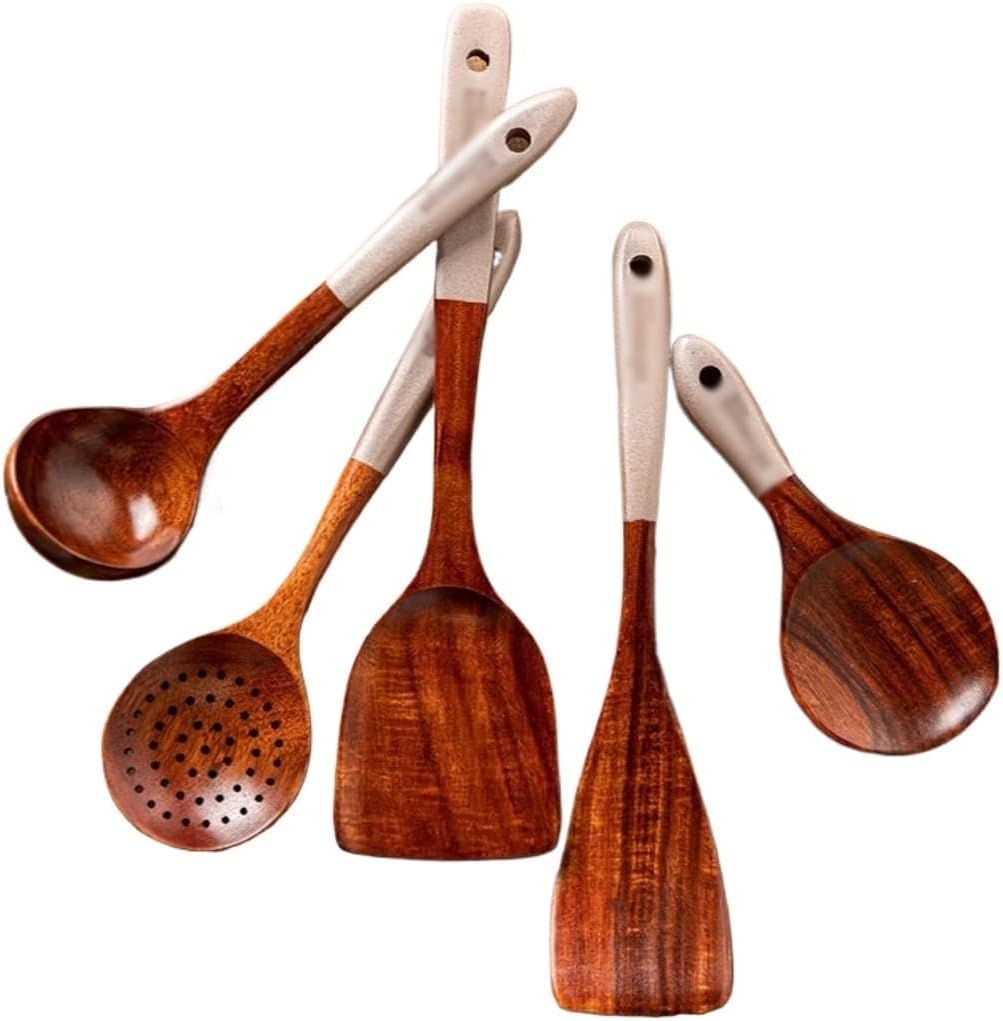 DUYHBAWRS-779 Thickened Anti-scalding Rice Spoon Frying Shovel Kitchenware Set Kitchen