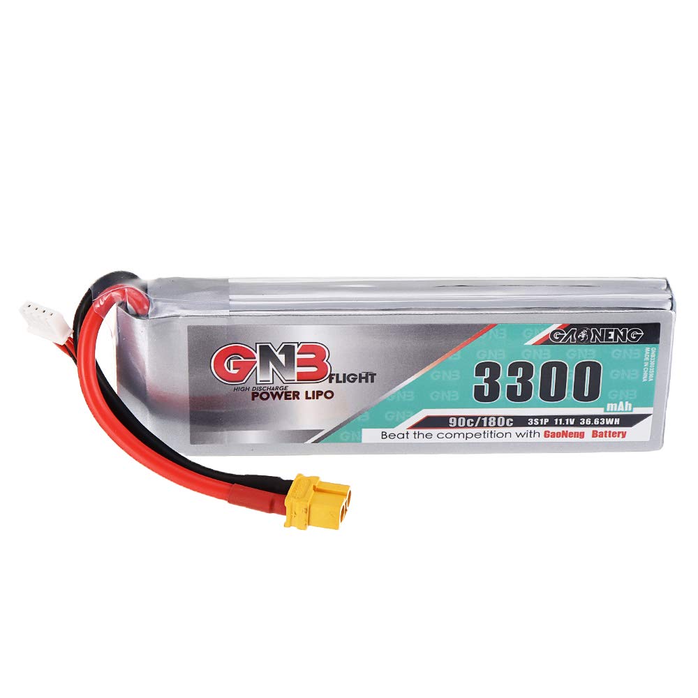 KINGDUO 11.1V 3300Mah 90C 3S Lipo Battery Xt60 Plug for for Fixed Wing Vehicle Rc Model