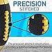 Franklin Sports Youth Football - 1000 Junior Kids Football - Synthetic Leather Youth Junior Ball for Kids - Outdoor All-Weather Balls with Extra Grip - 1 Pack - Black + Gold
