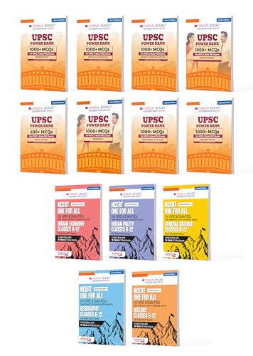 Oswaal UPSC Power Bank & NCERT One for All Set Of 13 Books for Pr...