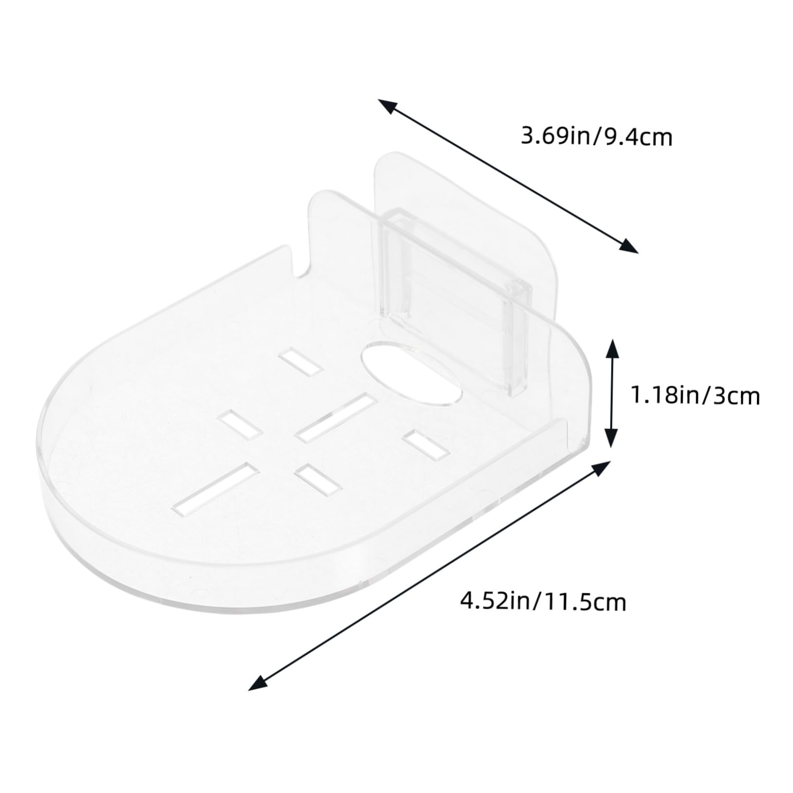 Happyyami Simple Install Wall Mount Bracket Plastic Router Shelf for Security Cameras Wall Mount Router Holder
