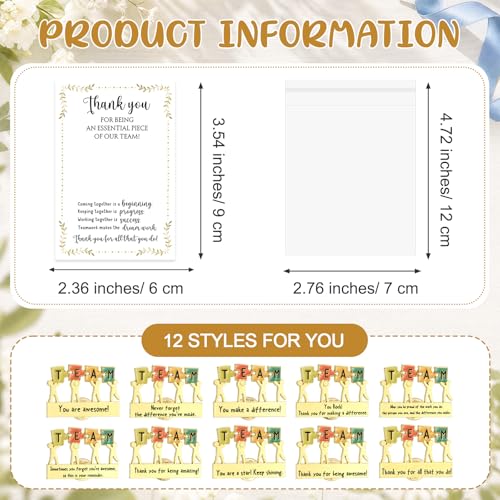 Image of 20 Pack Employee Appreciation Gift Bulk, TEAM Pin, Assorted Styles | Puzzle Piece Enamel Pins, with Inspirational Cards, Recognition Motivation Gifts for Employees Volunteers Coworker Staff