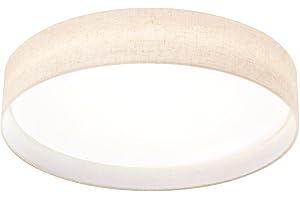 20-Inch Fabric Shade Flush Mount Ceiling Light Fixture: Perfect for Your Home's Style