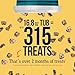 Stewart Chicken Liver Dog Treats, 16.8 oz, ~315 Pieces, Freeze Dried Raw, Single Ingredient, 60% Protein Training Treats or Meal Topper in a Value Size Resealable Tub, Grain Free, Gluten Free