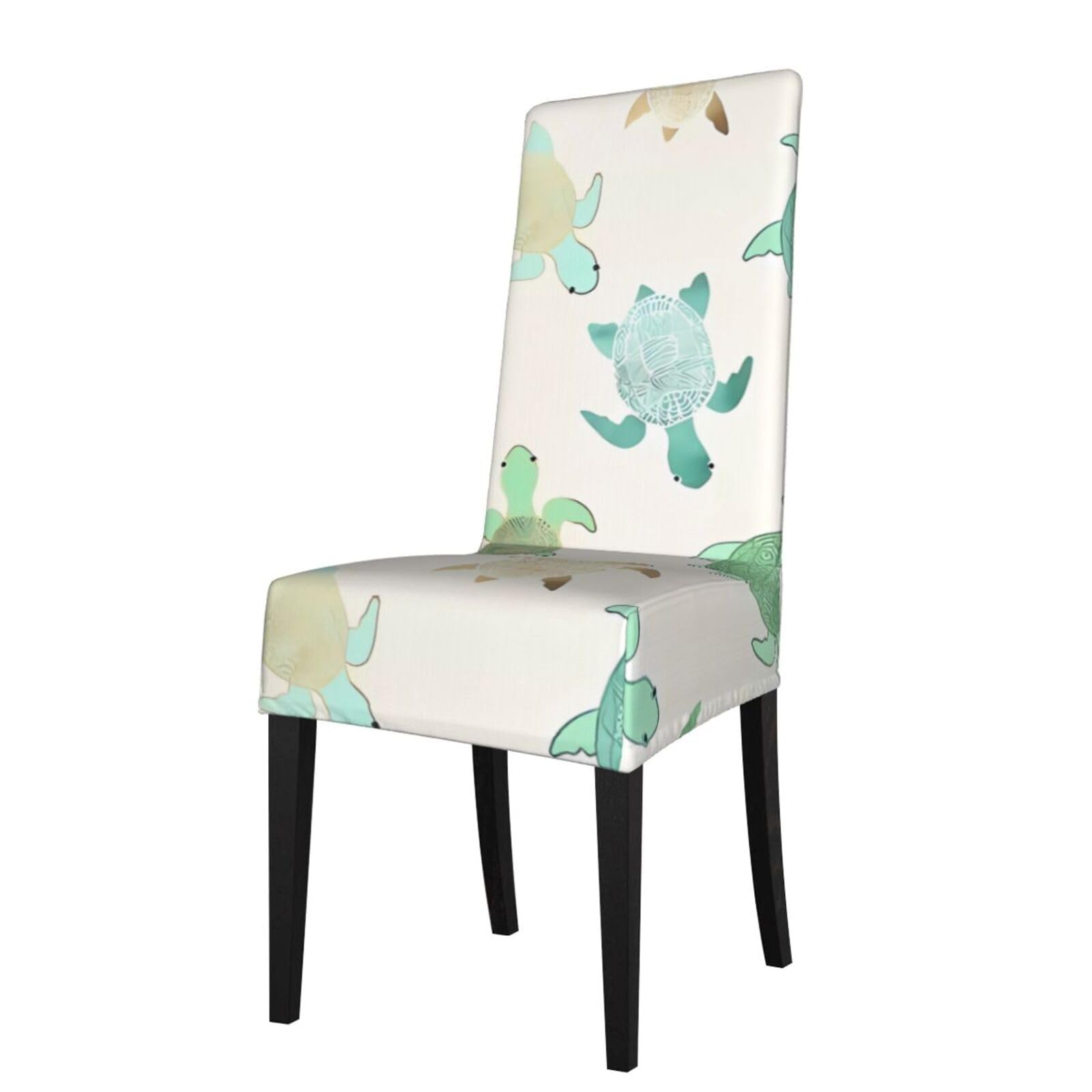 YYHWHJDE Turtle write Prints Protection Cover for Dining Chair – Stretchable Slipcovers for a Refreshing Dining Room Makeover