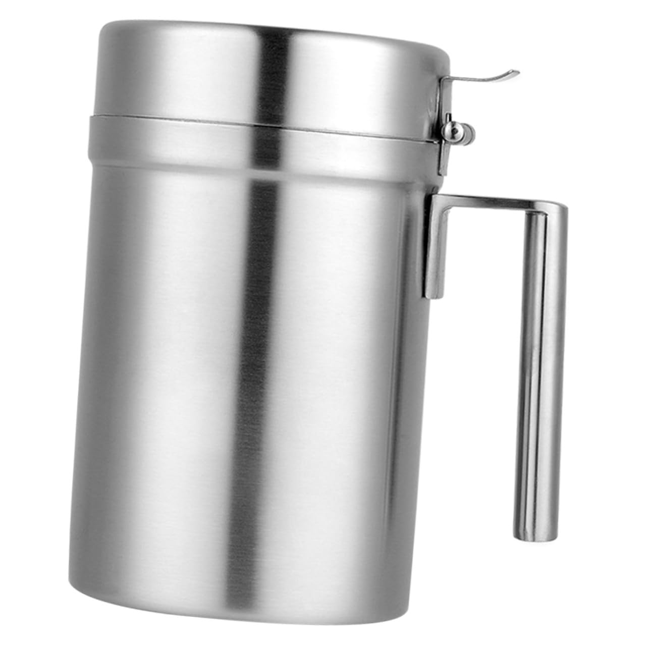Botella Dispensadora de Aceite de Cocina de Acero Inoxidable Capacidad Anti-goteo Recipiente para Vinagre y Salsa con Mango Cómodo para Uso Doméstico