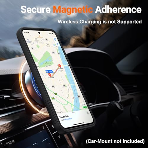 AOUIA for Samsung Galaxy A55 5G Case with 2 Screen Protector, Military Protection Shockproof Samsung A55 5G Phone Case with 360° Rotating Ring Kickstand for Samsung A55, Black - Image 2