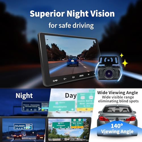 Image of ATOTO Wireless Backup Camera, 140 Wide Viewing Angle, AHD 720P with Night Vision, Stable Signal Transmission Rear View Camera for Cars /SUVs /Trucks, WRC-HD10LR