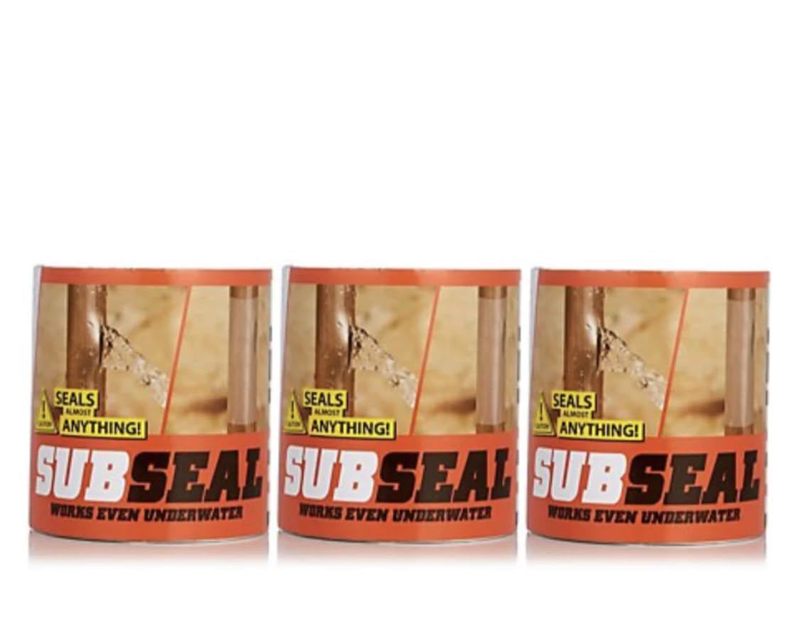 SFixx SUBSEAL Tape (Pack of x3 Clear), 1.5m x 10cm