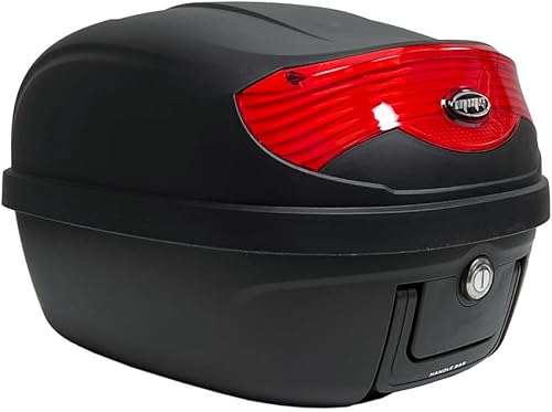 MMG Caja de equipaje para maletero de motocicleta, scooter (mediano, 29Lt - 808)
