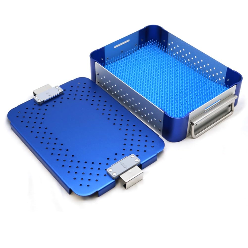 Caja de esterilización de Instrumentos quirúrgicos Bandeja de esterilización de Instrumentos de aleación de Aluminio de Alta Temperatura y Alta presión