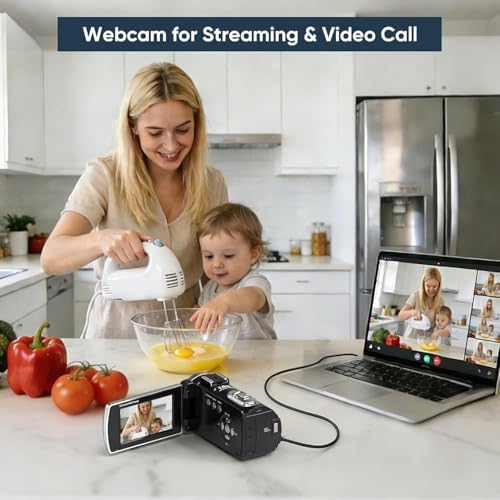 ORDRO 4K Video Camera Z36-1080P 30FPS Camcorder with IR Night Vision for YouTube, 3" HD Screen 18X Digital Zoom Vlogging Camera with Fill Light,32G Card, Remote, 2 Batteries by Ordro - Image 8