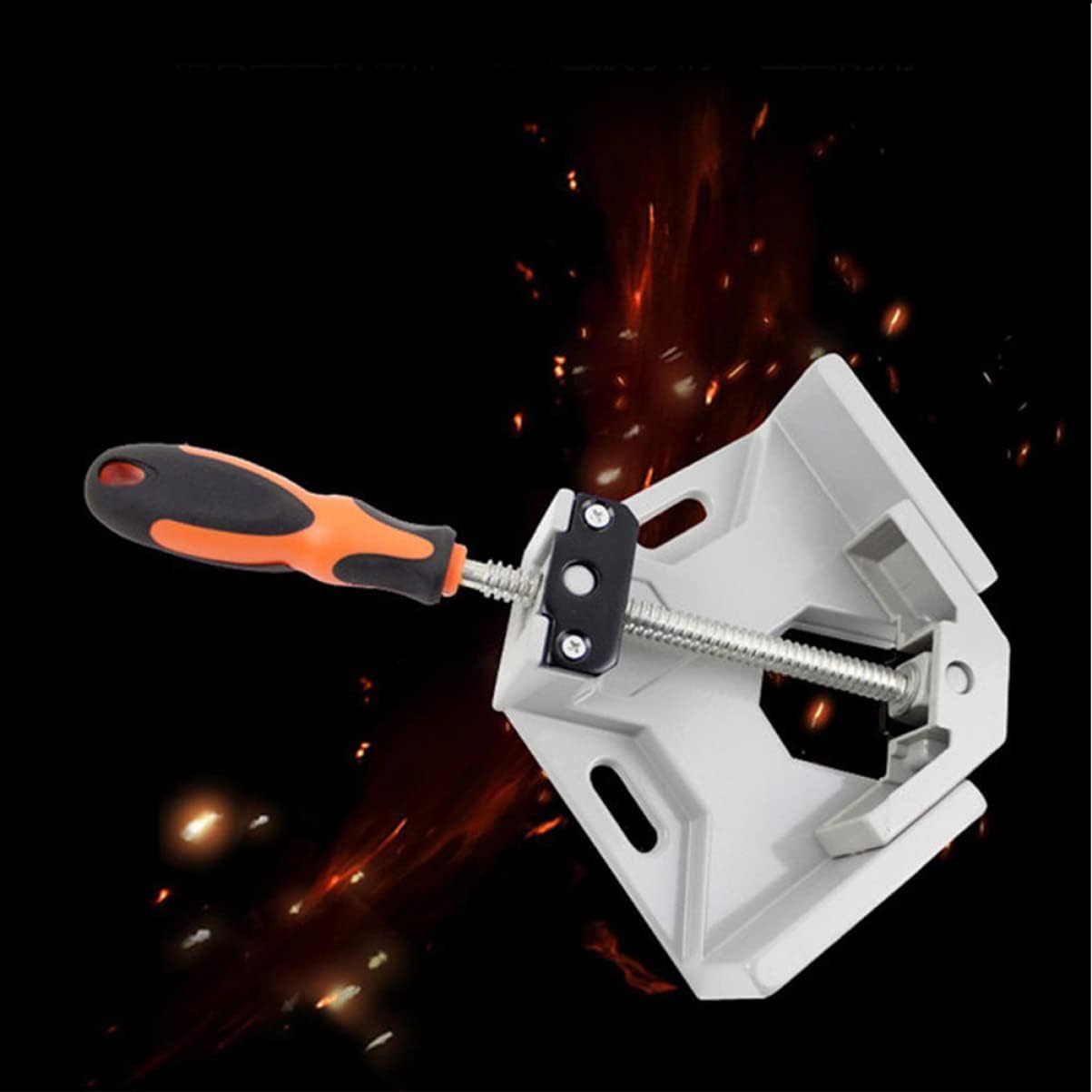 VILLCASE Multi-Function Right Angle Clamp 90 Degree Woodworking Tool Sturdy Wood Angle Clamp for Precise Fixation Single Handle Design