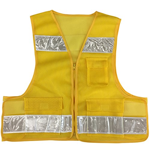 ワークスタイルエース 安全ベスト 防犯 パトロールベスト イエロー #90854