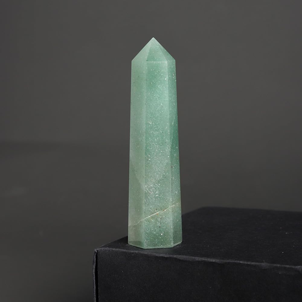 Colonne de cristal de quartz rose naturel 7-8 cm pour harmoniser votre espace de meditation