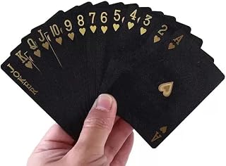Black Playing Cards, Standard Playing Cards,Poker Cards, Family Game Night & Card Games, Fun for All Ages, Deck of Cards