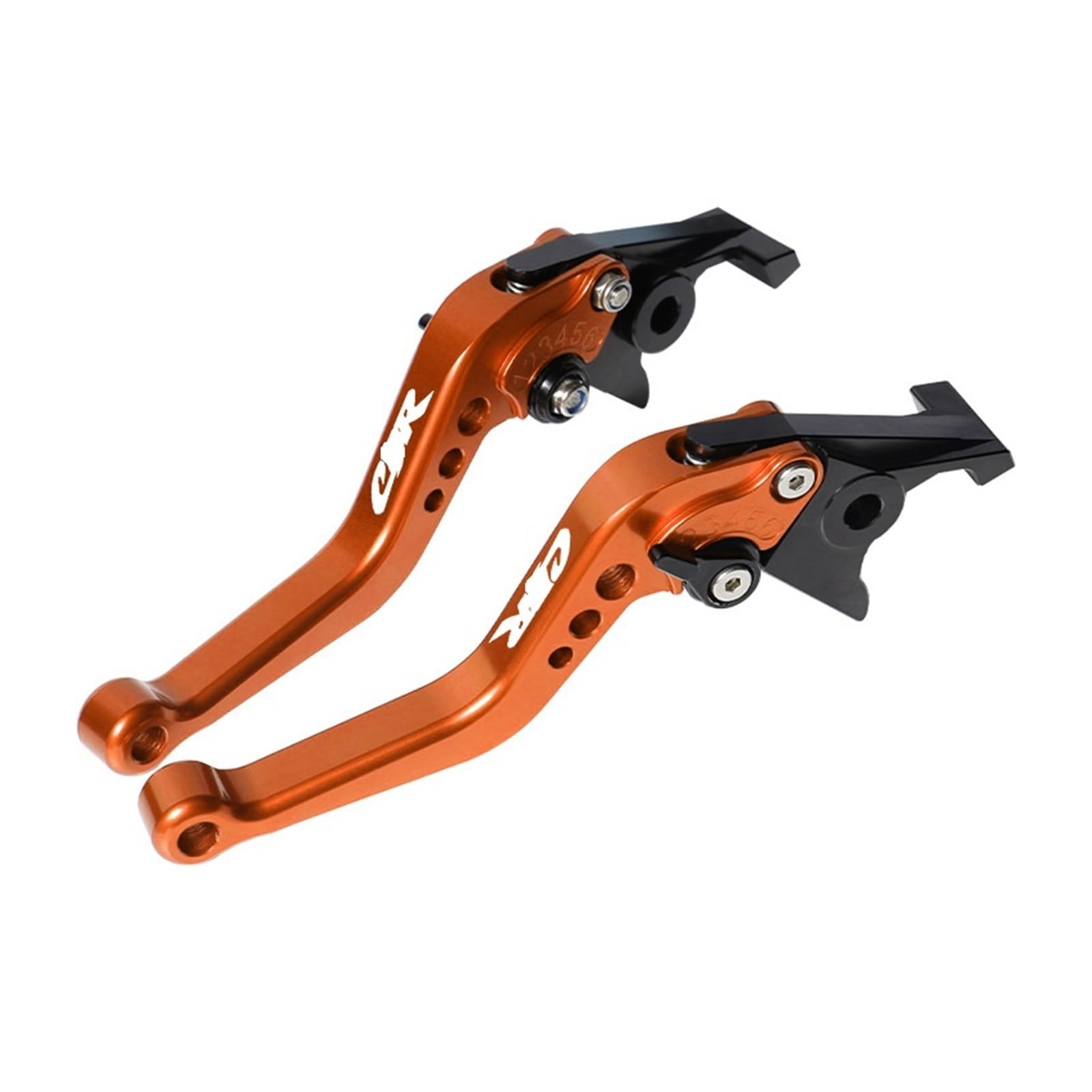 Wkdyriwo Orange For Hon&Da Cbr Cbr250r Cbr300r Cbr500r Motorcycle Short Brake Clutch Lever Aluminum Cnc Adjustable Motorbike Motorcycle Brake Clutch Levers
