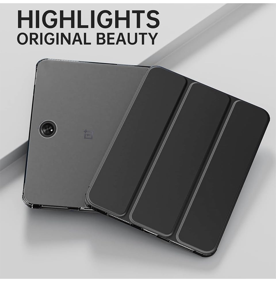 ProElite Case Cover for OnePlus Pad Lite 11 inch Case, Smart Flip Case Cover for OnePlus Pad Lite 11 inch Case Translucent Back with Stylus Pen [Auto Sleep Wake Feature], Black — Amazon image 6